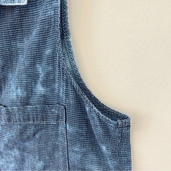 Cloth & Stone Bleach Wash Chambray Button Down Sleeveless Tank Shirt Med (ff) - Picture 5 of 13